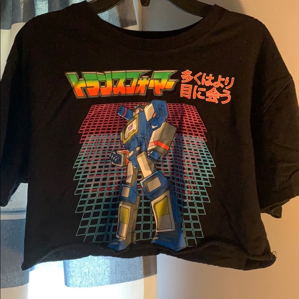 Women’s small Transformers crop top